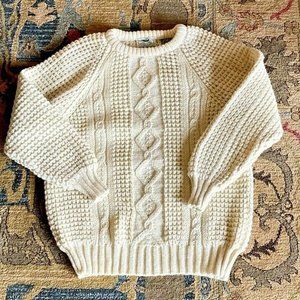 NWT Irish Fisherman Sweater 44 Wool L dead stock